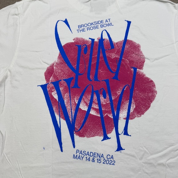 Cruel World T Shirt Mens Size L Large White Short Sleeve Pasadena 2022 - Picture 2 of 9